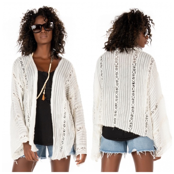 Free People Tops - Free People Willows Kimono in Ivory